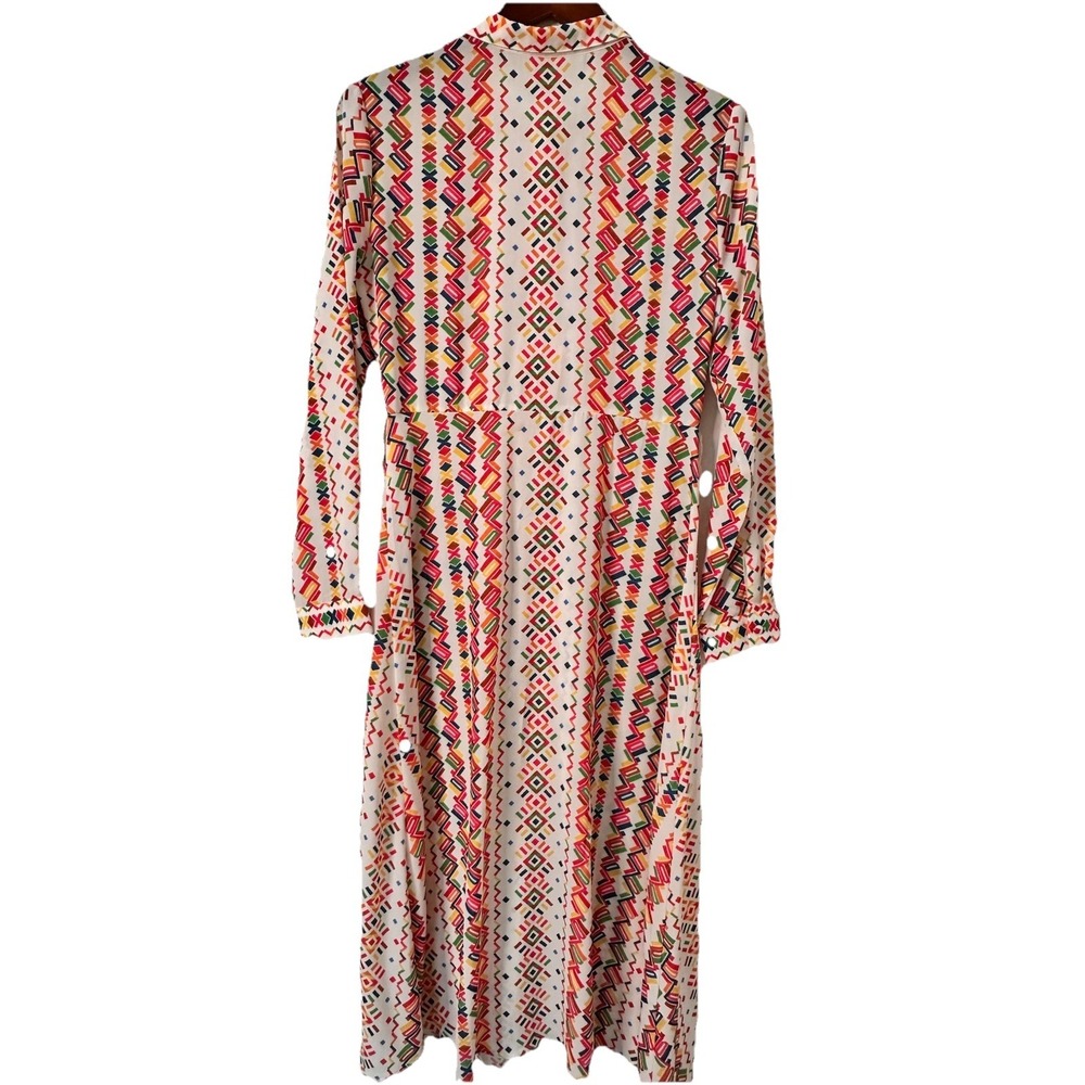 Flying Tomato‎ Tribal Multicolor Flare Long Dress Front Buttons - Picture 4 of 8
